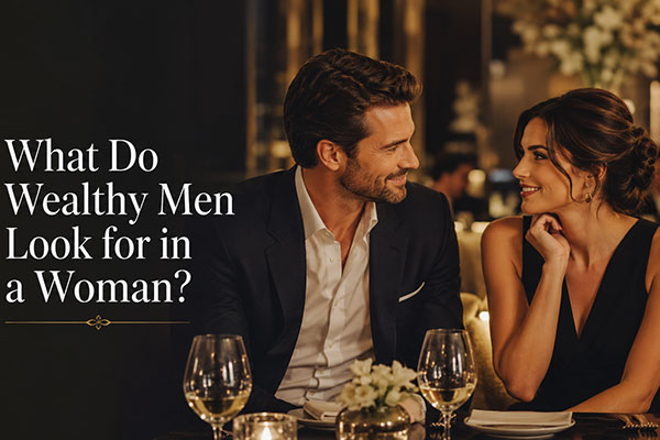 what do wealthy men look for in a woman